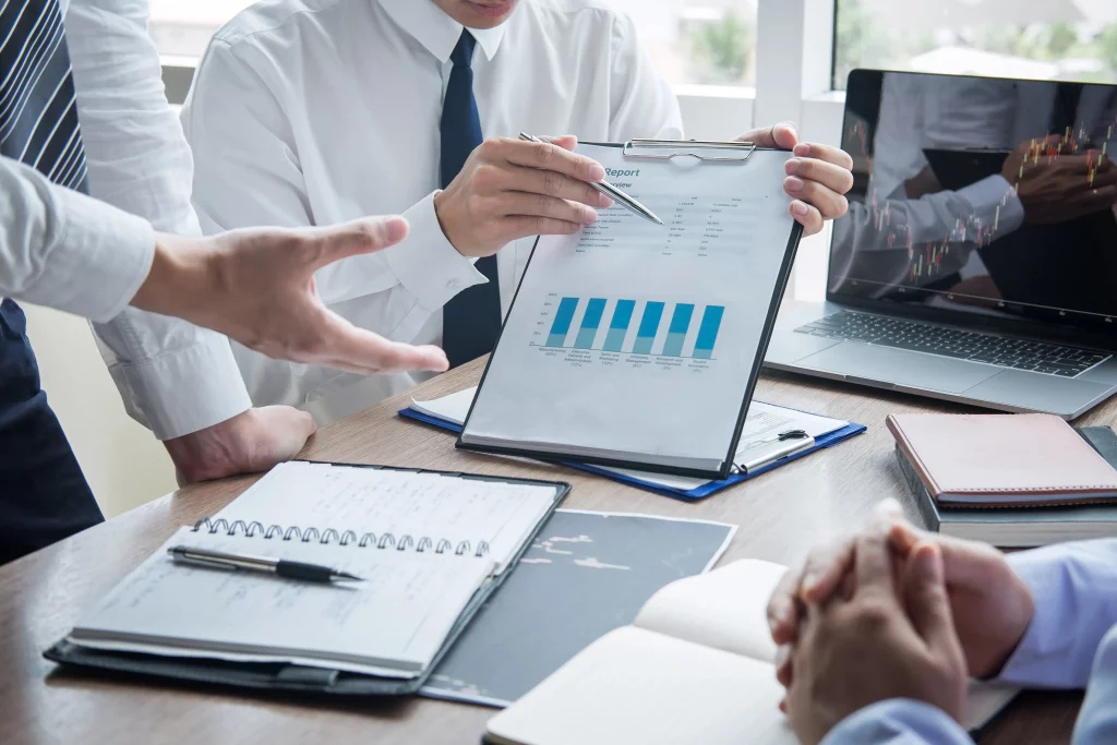 reunión en la oficina